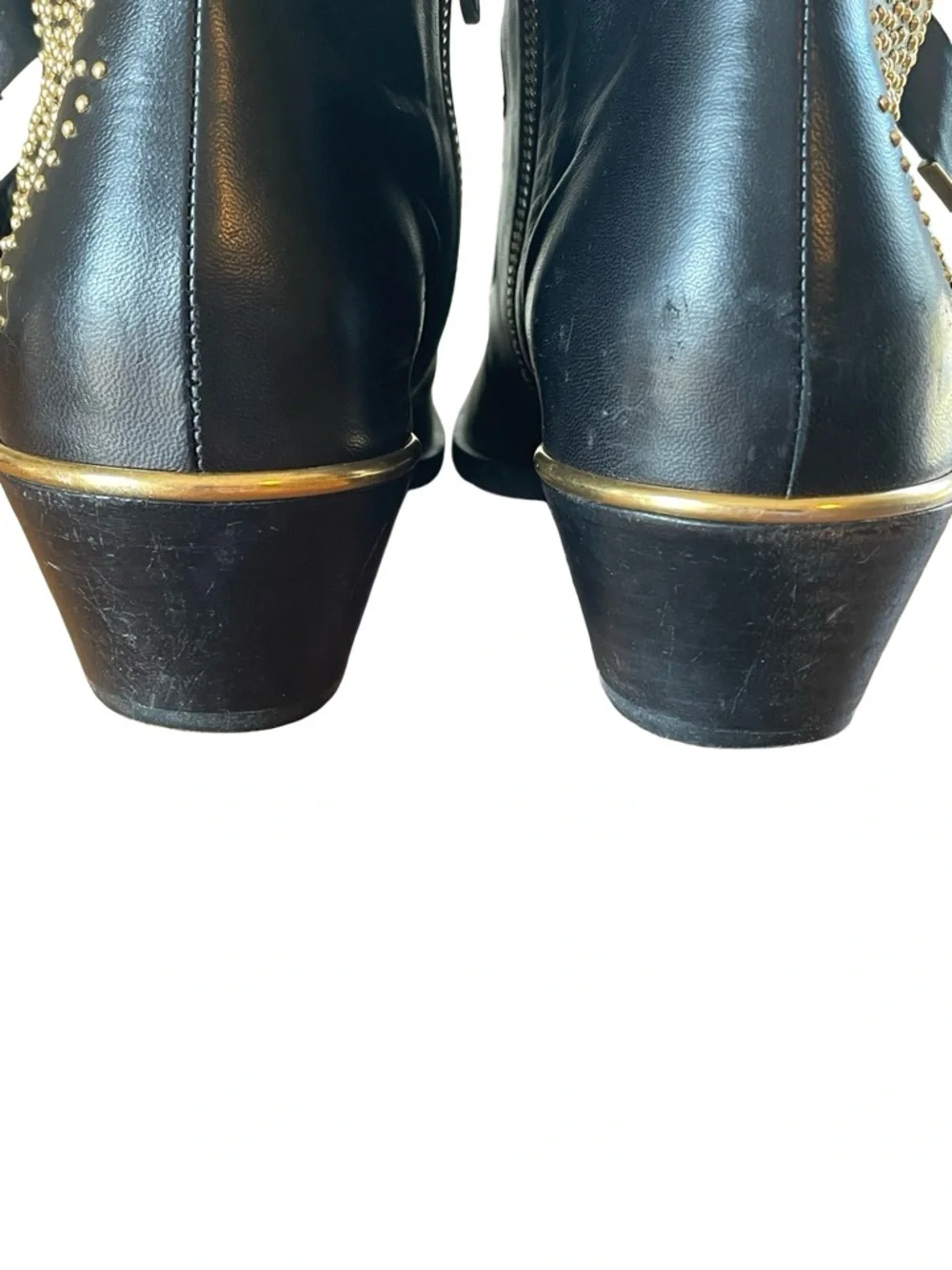 Chloe Susanna Studded Leather Ankle Boots - Picture 5 of 11